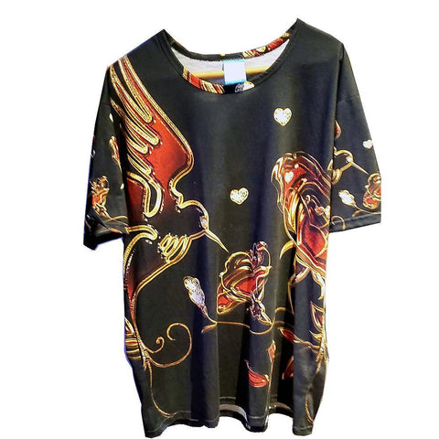 HUMMINGBIRD Black Art Manifested T-shirt - ENE TRENDS